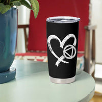 Sobriety Heart Sober Anniversary Alcoholic Abstinence Tumbler Cup