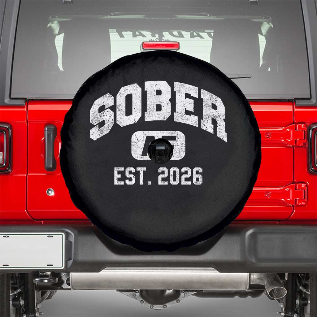 Sober AF 2026 AA Recovery Achiever Sobriety Anniversary Spare Tire Cover