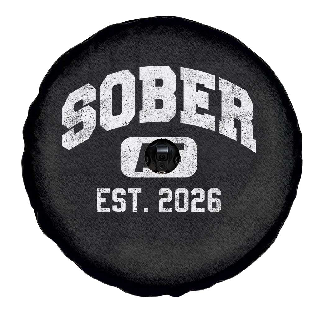 Sober AF 2026 AA Recovery Achiever Sobriety Anniversary Spare Tire Cover
