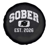 Sober AF 2026 AA Recovery Achiever Sobriety Anniversary Spare Tire Cover