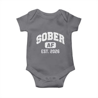 Sober AF 2026 AA Recovery Achiever Sobriety Anniversary Baby Onesie