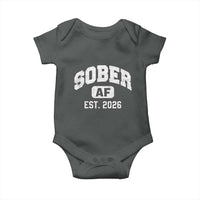 Sober AF 2026 AA Recovery Achiever Sobriety Anniversary Baby Onesie