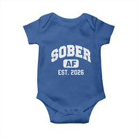 Sober AF 2026 AA Recovery Achiever Sobriety Anniversary Baby Onesie