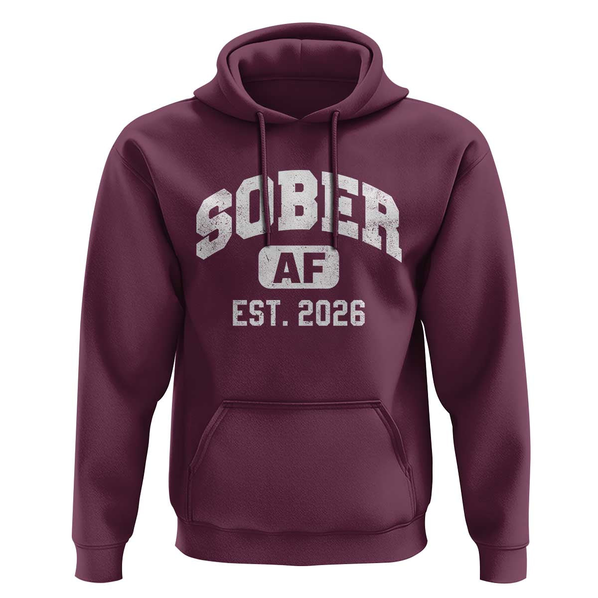 Sober AF 2026 AA Recovery Achiever Sobriety Anniversary Hoodie