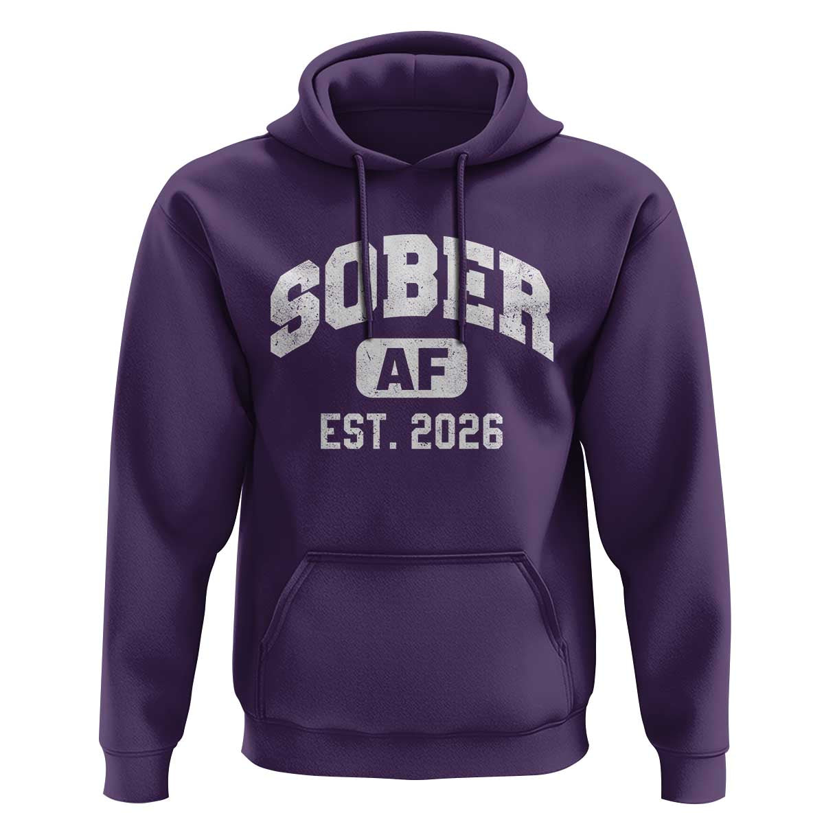 Sober AF 2026 AA Recovery Achiever Sobriety Anniversary Hoodie