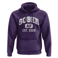 Sober AF 2026 AA Recovery Achiever Sobriety Anniversary Hoodie