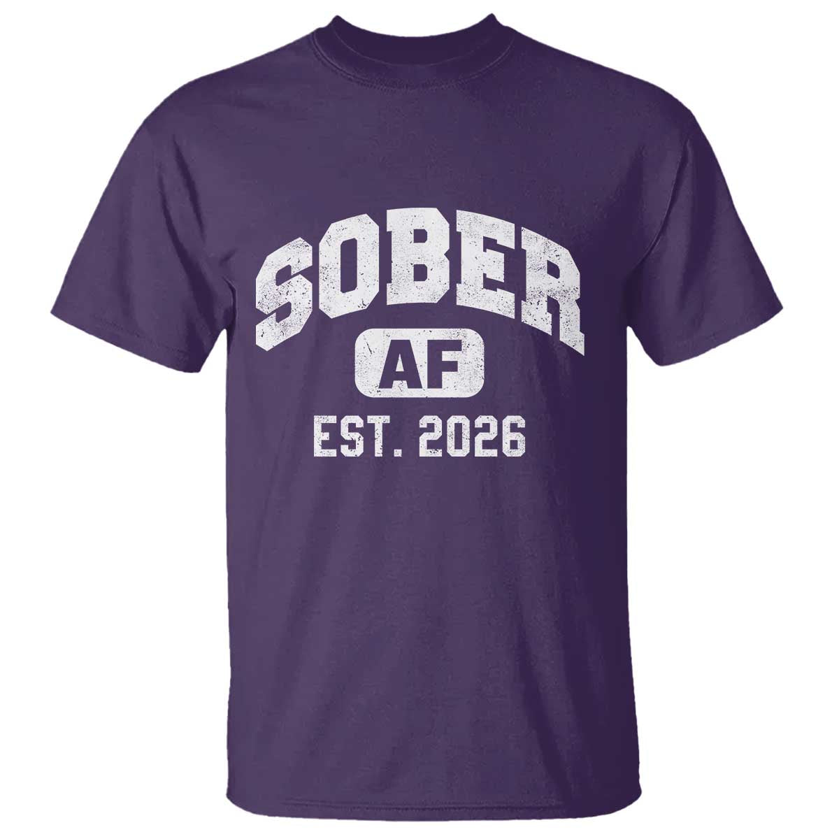 Sober AF 2026 AA Recovery Achiever Sobriety Anniversary T Shirt