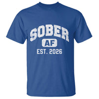 Sober AF 2026 AA Recovery Achiever Sobriety Anniversary T Shirt