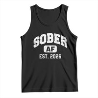 Sober AF 2026 AA Recovery Achiever Sobriety Anniversary Tank Top