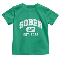 Sober AF 2026 AA Recovery Achiever Sobriety Anniversary Toddler T Shirt