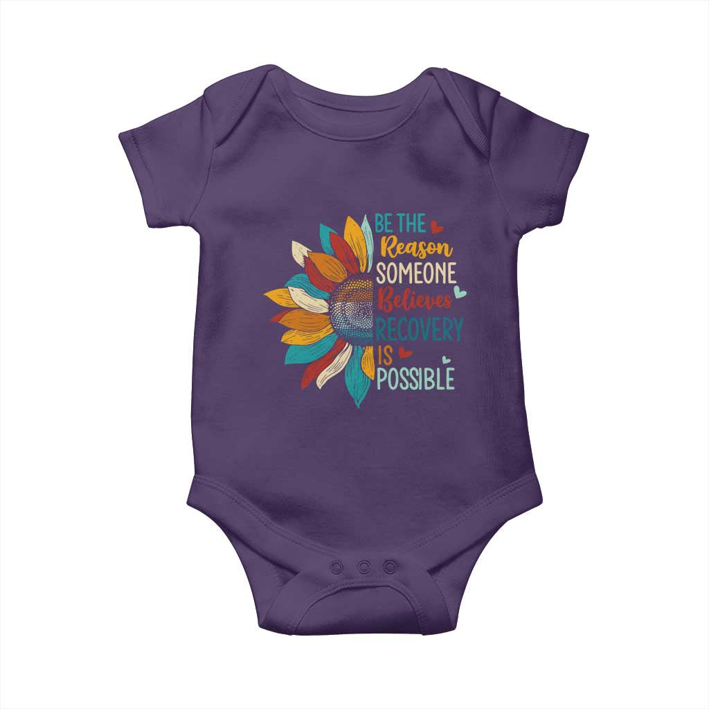 Sober Recover Baby Onesie Be The Reason Someone Believes Recovery Is Possible