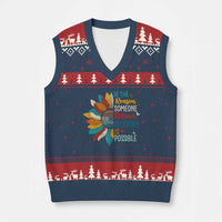 Sober Recover V-Neck Knit Sweater Vest Be The Reason Someone Believes Recovery Is Possible