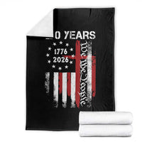 250 Years America Anniversary Christian USA Flag Throw Blanket