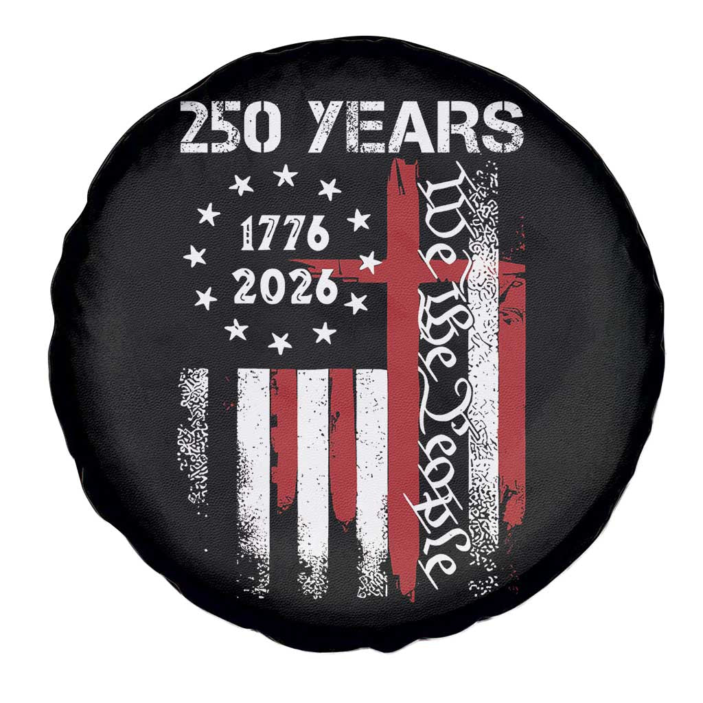 250 Years America Anniversary Christian USA Flag Spare Tire Cover