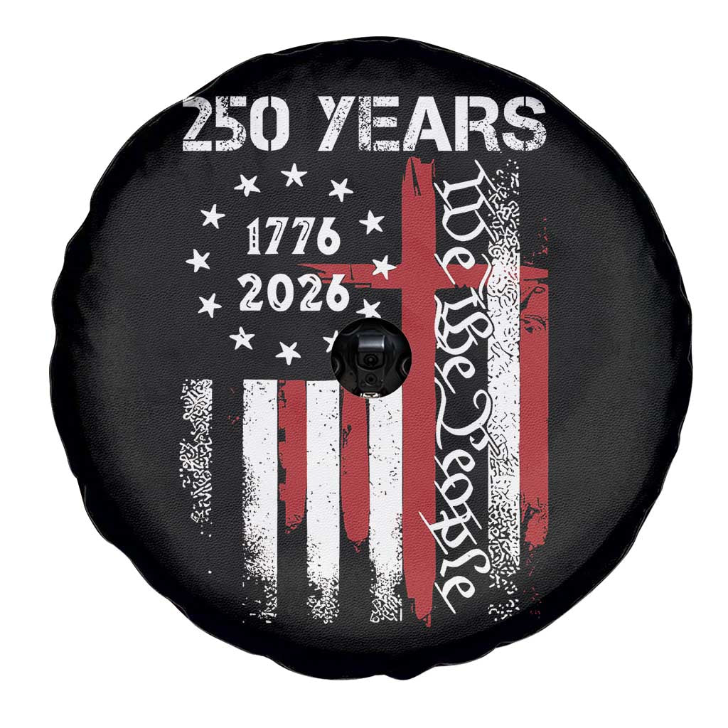 250 Years America Anniversary Christian USA Flag Spare Tire Cover