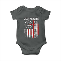250 Years America Anniversary Christian USA Flag Baby Onesie