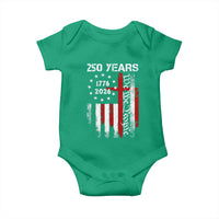 250 Years America Anniversary Christian USA Flag Baby Onesie