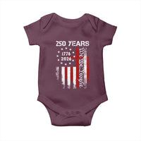 250 Years America Anniversary Christian USA Flag Baby Onesie