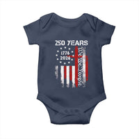 250 Years America Anniversary Christian USA Flag Baby Onesie