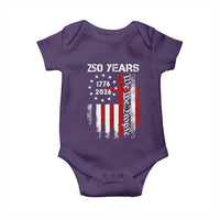 250 Years America Anniversary Christian USA Flag Baby Onesie
