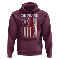 250 Years America Anniversary Christian USA Flag Hoodie