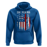 250 Years America Anniversary Christian USA Flag Hoodie