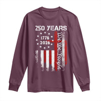 250 Years America Anniversary Christian USA Flag Long Sleeve Shirt