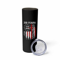 250 Years America Anniversary Christian USA Flag Skinny Tumbler