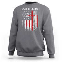 250 Years America Anniversary Christian USA Flag Sweatshirt