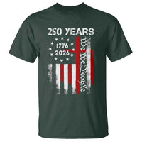 250 Years America Anniversary Christian USA Flag T Shirt