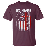 250 Years America Anniversary Christian USA Flag T Shirt