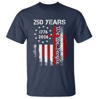 250 Years America Anniversary Christian USA Flag T Shirt