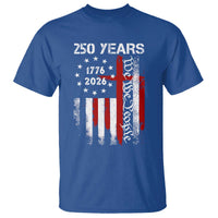 250 Years America Anniversary Christian USA Flag T Shirt