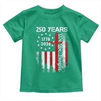 250 Years America Anniversary Christian USA Flag Toddler T Shirt