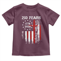 250 Years America Anniversary Christian USA Flag Toddler T Shirt
