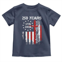250 Years America Anniversary Christian USA Flag Toddler T Shirt