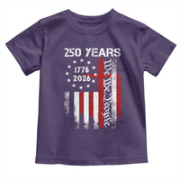 250 Years America Anniversary Christian USA Flag Toddler T Shirt