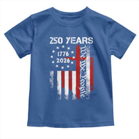 250 Years America Anniversary Christian USA Flag Toddler T Shirt