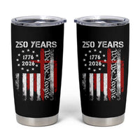 250 Years America Anniversary Christian USA Flag Tumbler Cup