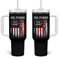 250 Years America Anniversary Christian USA Flag Tumbler With Handle