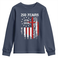 250 Years America Anniversary Christian USA Flag Youth Sweatshirt