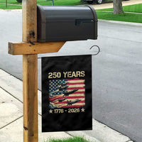 USA 250 Years 1776 2026 Patriotic Jets Trail American Flag Garden Flag