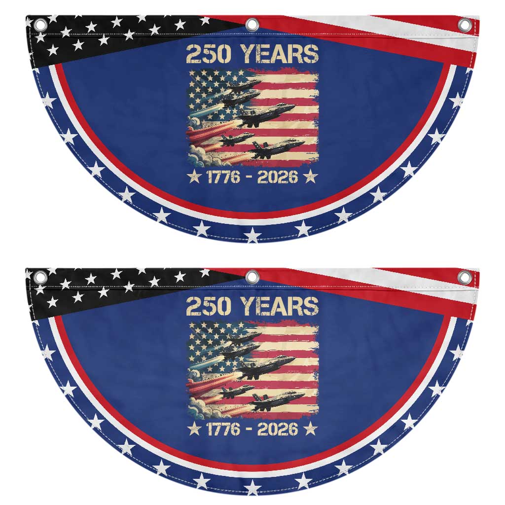 USA 250 Years 1776 2026 Jets Trail American Flag Patriotic Fan Flag