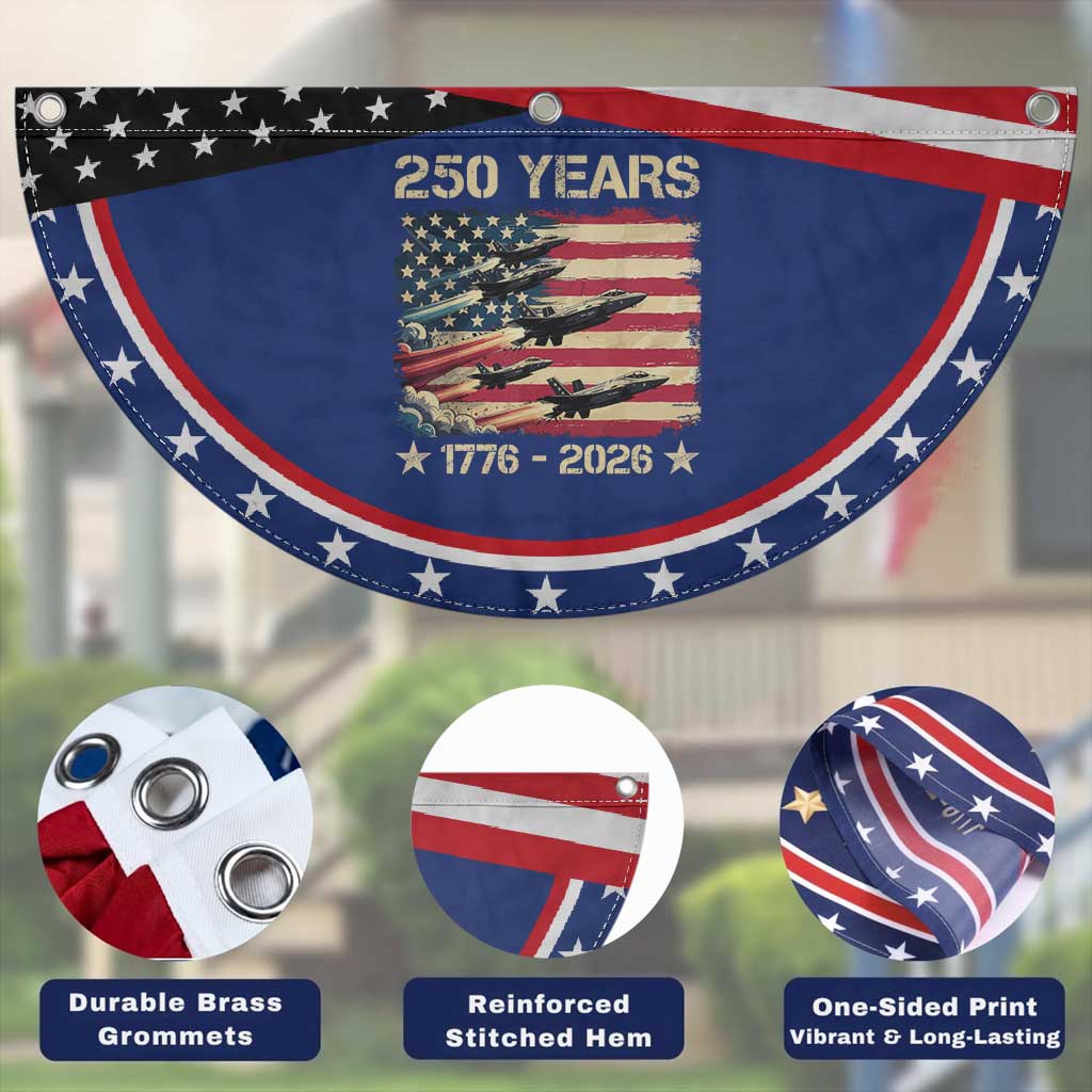 USA 250 Years 1776 2026 Jets Trail American Flag Patriotic Fan Flag