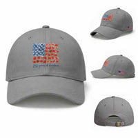 US 250 Years Of Freedom Baseball Cap Retro Flower American Flag