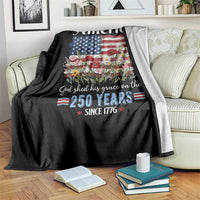 America God Shed His Grace On Thee 250 Years Since 1776 Throw Blanket