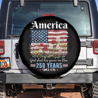 America God Shed His Grace On Thee 250 Years Since 1776 Spare Tire Cover
