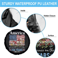 America God Shed His Grace On Thee 250 Years Since 1776 Spare Tire Cover