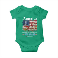 America God Shed His Grace On Thee 250 Years Since 1776 Baby Onesie