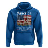 America God Shed His Grace On Thee 250 Years Since 1776 Hoodie